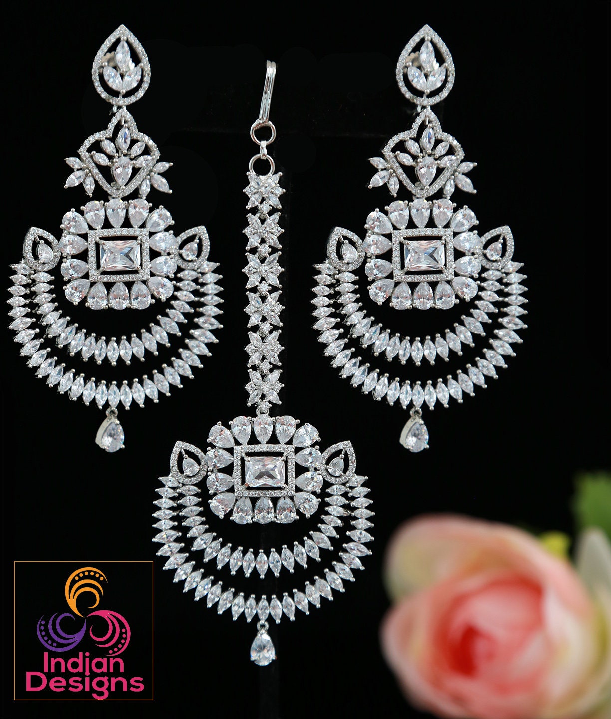 Buy Lovely Beautiful Kundan Jhumki Style Earrings Jewelry Set, Pearls  Bollywood Style Earrings Set, South Indian Earrings, Punjabi Earrings Online  in India - Etsy